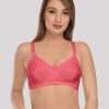 Bra Daisy Dee | Daisy Dee Carrot Non Padded Non Wired Full Coverage Bra Nshpu_Carrot Coral