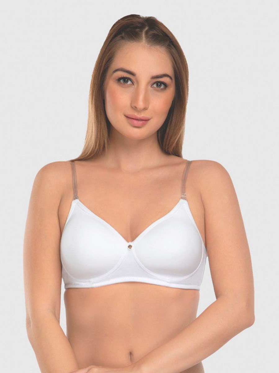 Bra Daisy Dee | Daisy Dee Padded Wirefree Full Coverage T-Shirt Bra - Nmpl_ White