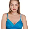 Bra Daisy Dee | Daisy Dee Turquoise Padded Non Wired Full Coverage Bra Nvlr_T. Blue