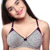 Bra Lovable | Lovable Cream-Wine Non Padded Non Wired Full Coverage Bra Le-223_Cream-Wine Multicolor