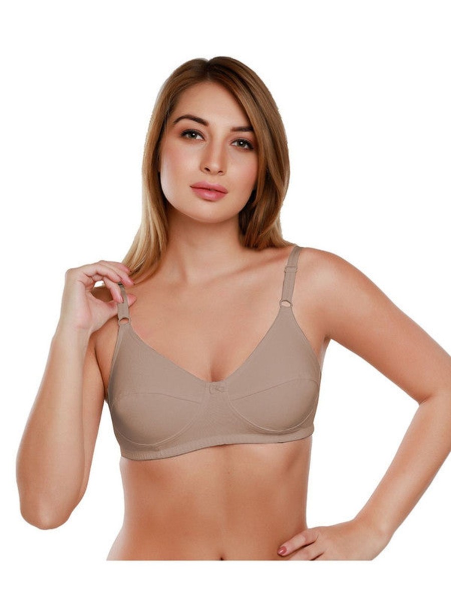 Bra Daisy Dee | Daisy Dee Skin Non Padded Non Wired Full Coverage Bra Nshtl_Skin Beige