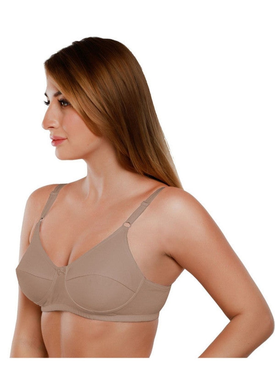 Bra Daisy Dee | Daisy Dee Skin Non Padded Non Wired Full Coverage Bra Nshtl_Skin Beige