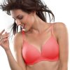 Bra Lovable | Lovable Pink Lightly Padded Non Wired Full Coverage T-Shirt Bra Confi-41_ Pink Coral