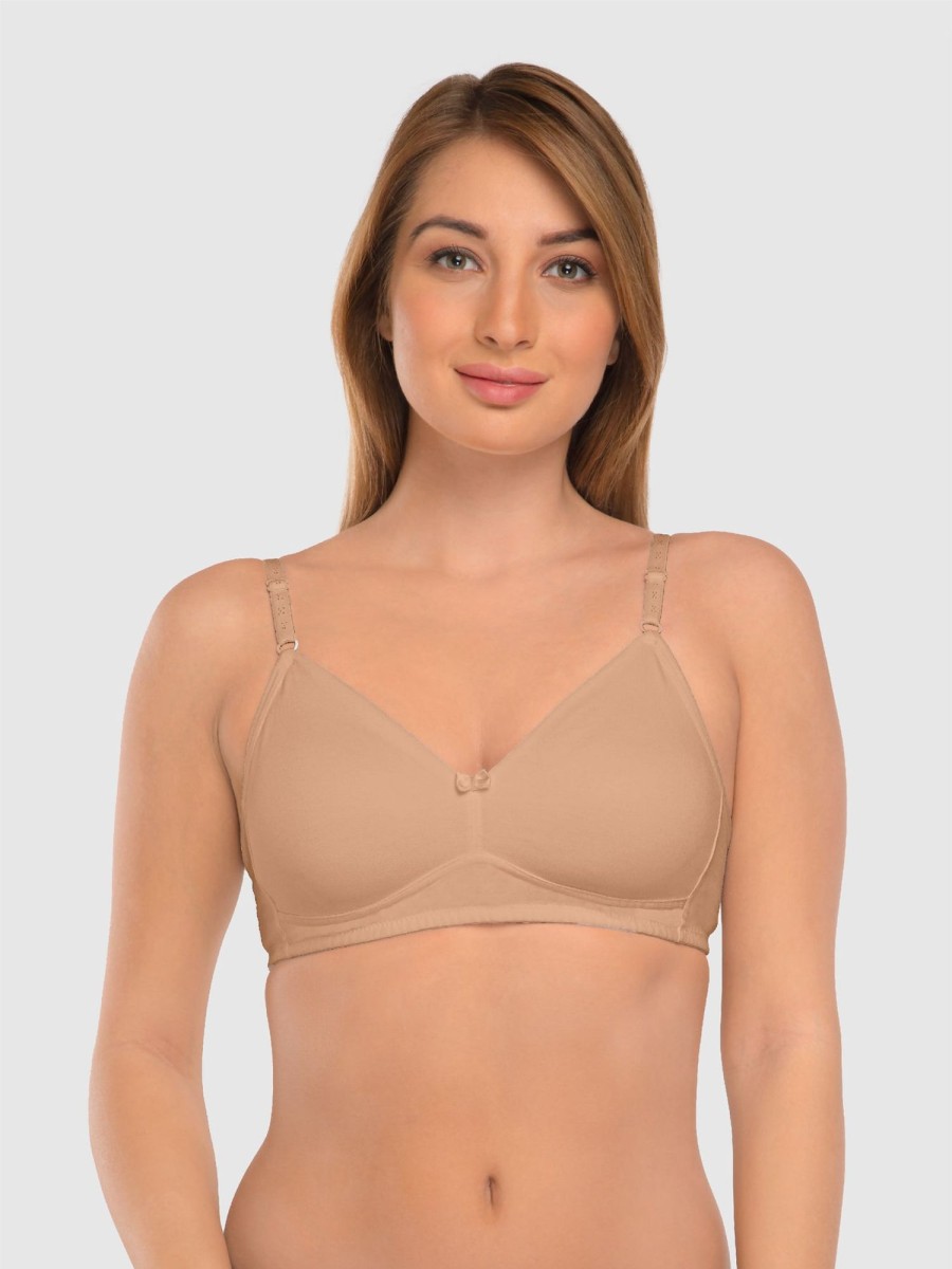 Bra Daisy Dee | Daisy Dee Skin Non Padded Non Wired Full Coverage Bra Ndszn_Skin Beige