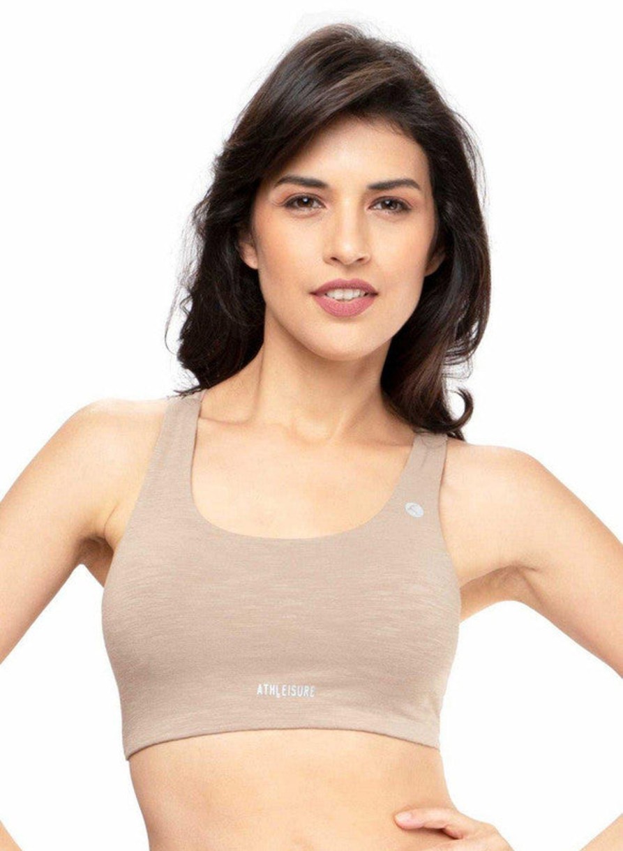 Bra Lovable | Lovable Skin Non Padded Non Wired Full Coverage Bra Vitality Sports Bra-Skin Beige