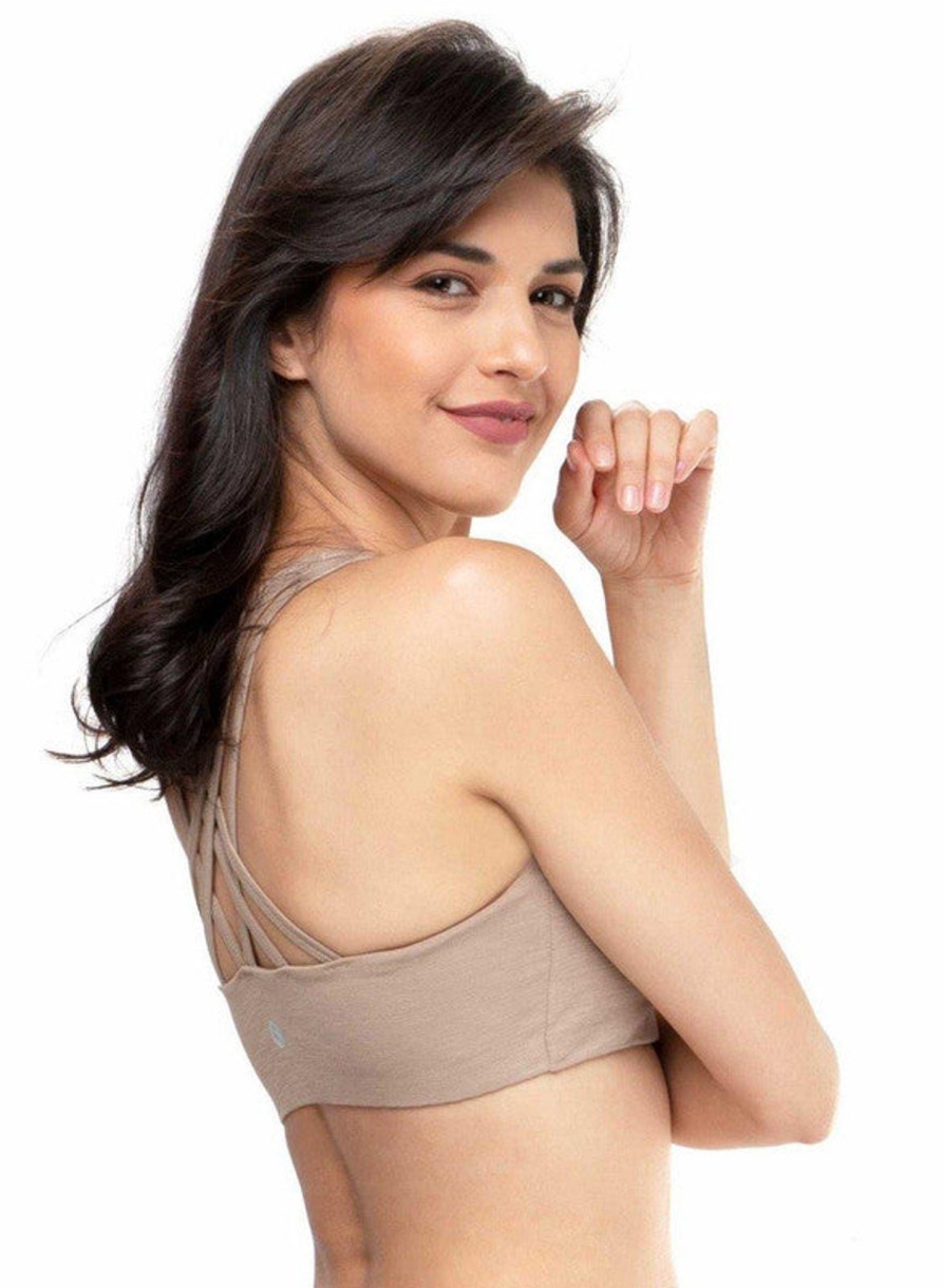 Bra Lovable | Lovable Skin Non Padded Non Wired Full Coverage Bra Vitality Sports Bra-Skin Beige