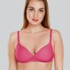 Bra Daisy Dee | Daisy Dee Dark Padded Non Wired 3/4Th Coverage Everyday Bra Nmsti_D. Pink