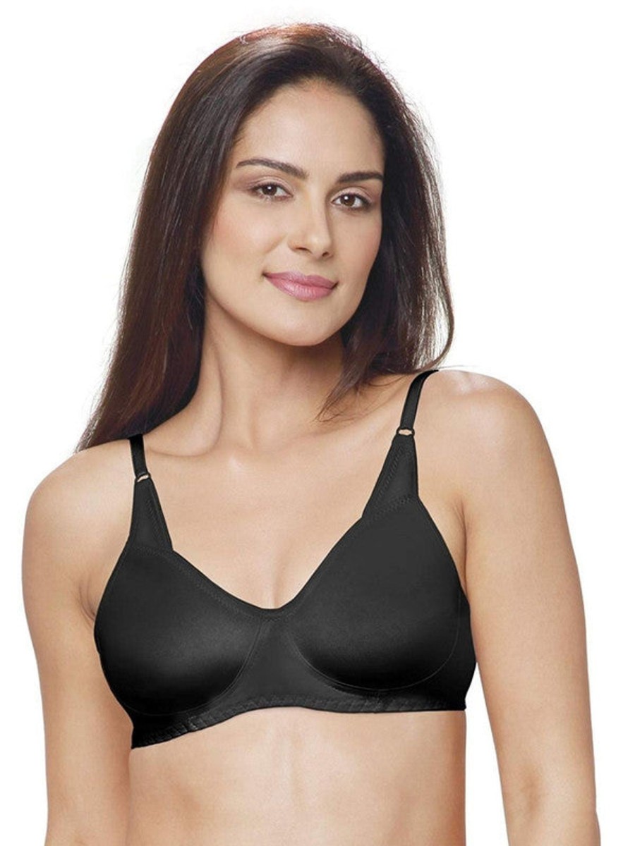 Bra Lovable | Lovable Non Padded Non Wired Full Coverage Bra Adl-13_ Black