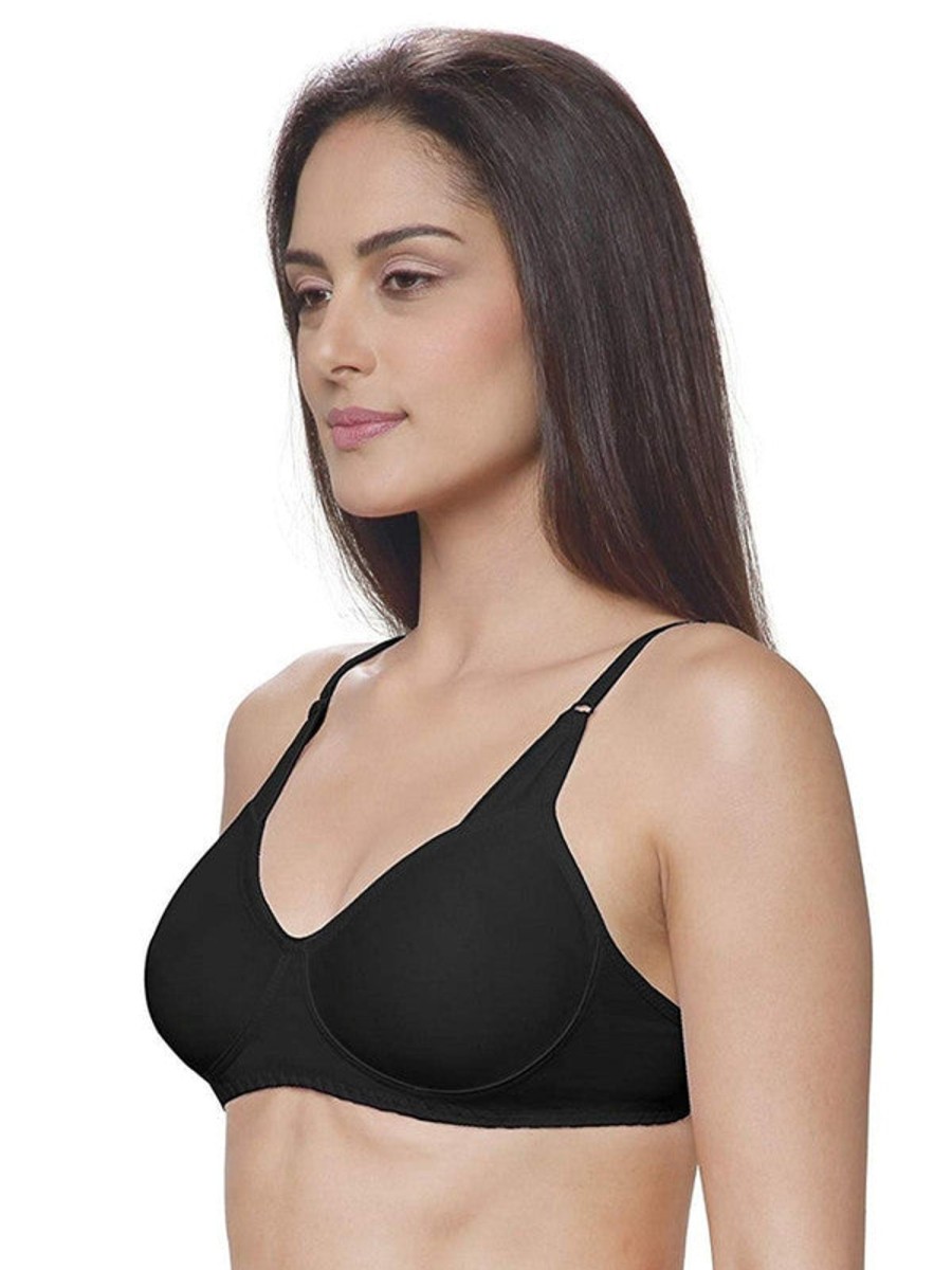 Bra Lovable | Lovable Non Padded Non Wired Full Coverage Bra Adl-13_ Black