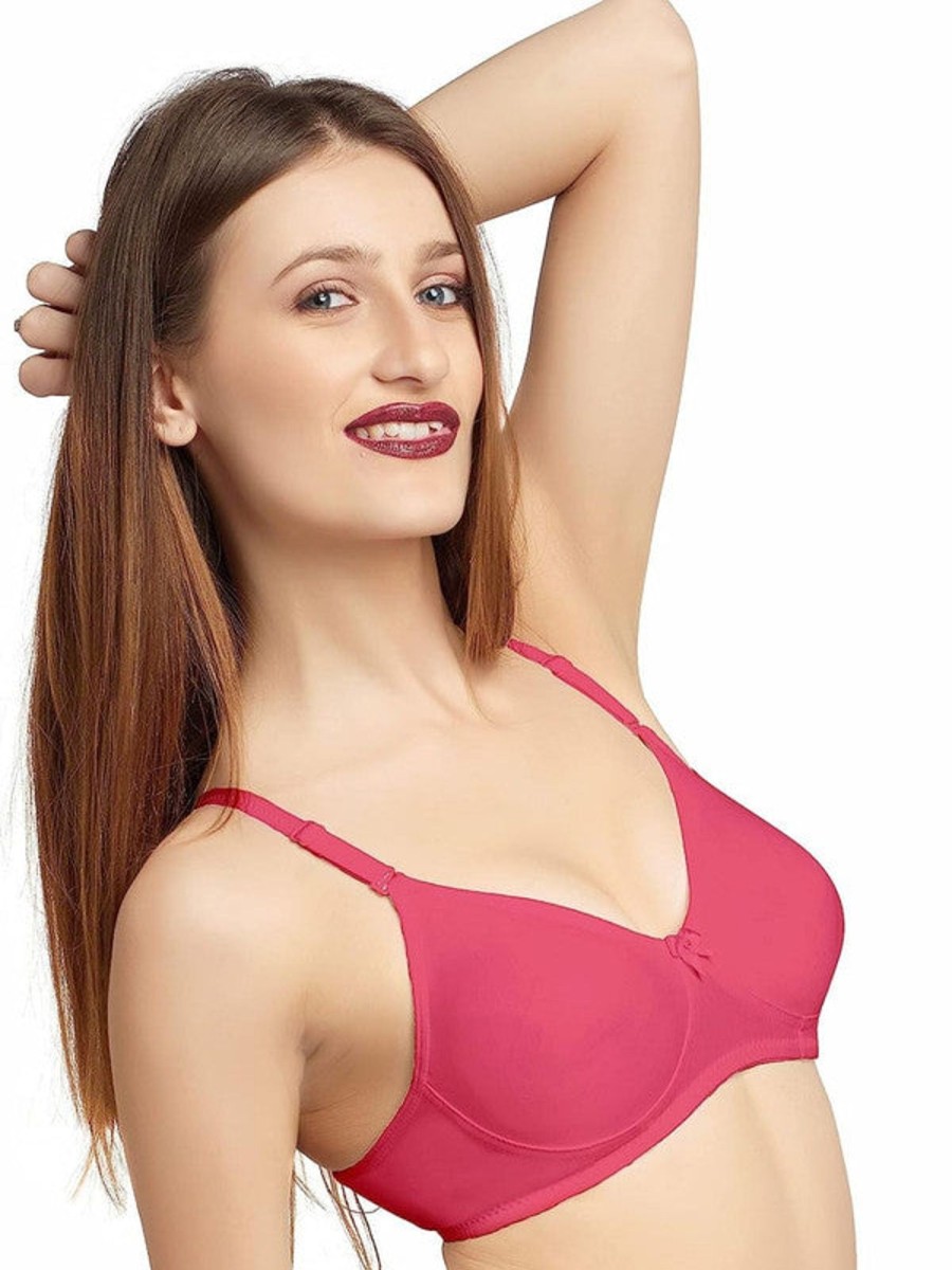 Bra Daisy Dee | Daisy Dee Carrot Non Padded Non Wired Full Coverage Bra Nesprt_Carrot Coral