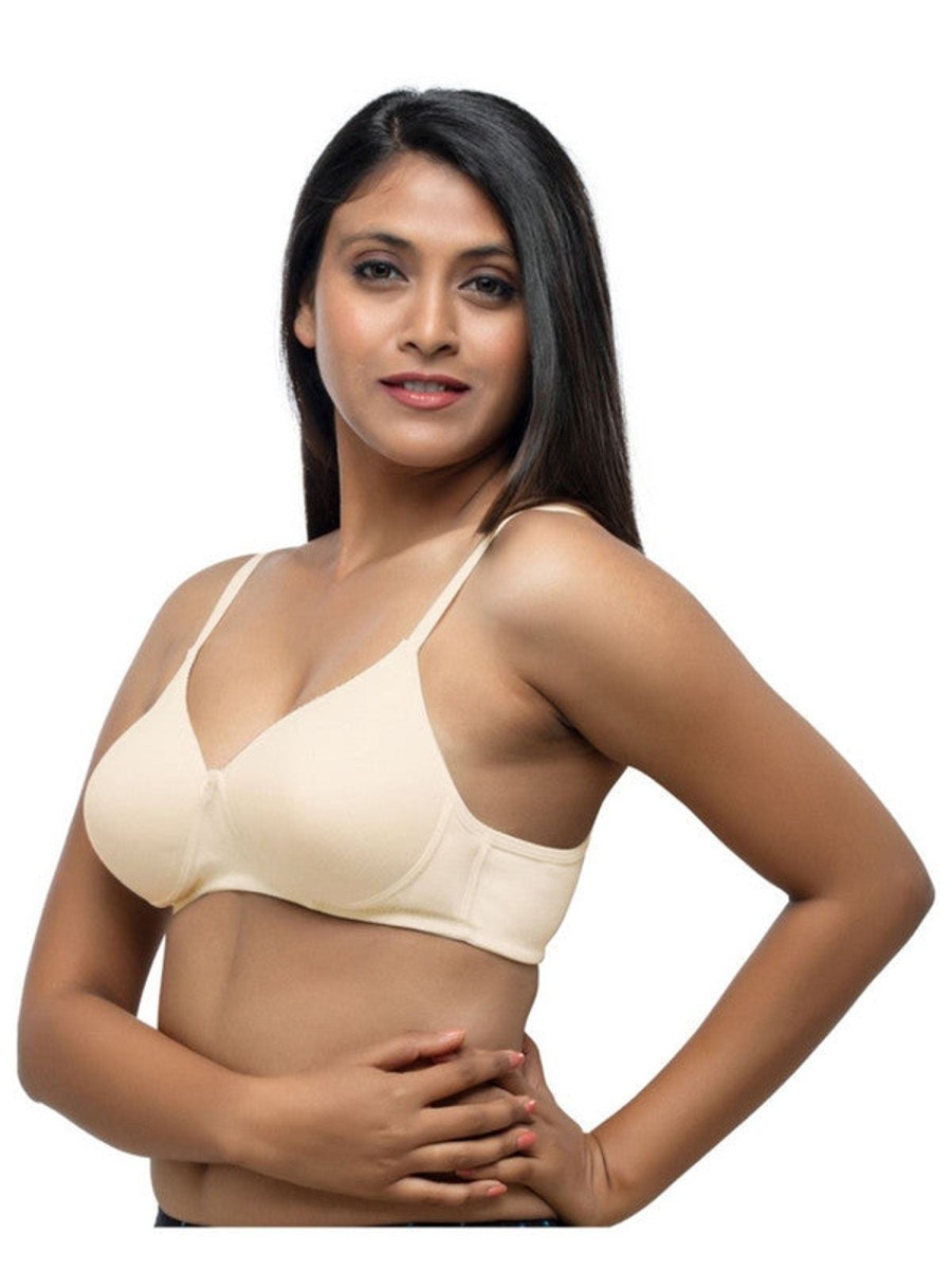 Bra Daisy Dee | Daisy Dee Cream Padded Non Wired Full Coverage Bra Savana_Cream Beige