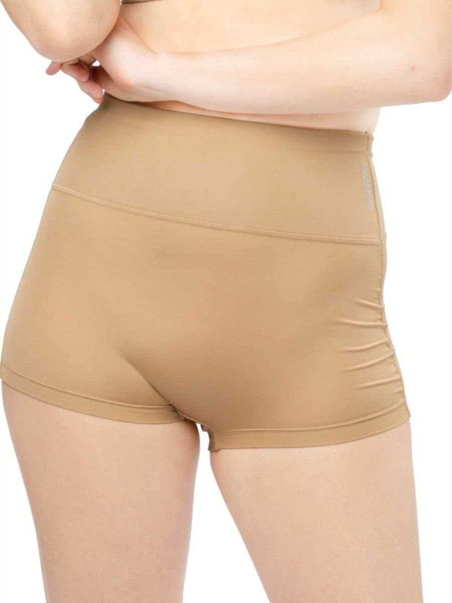 Panty Lovable | Women Skin Solid Boy Shorts Panty - Wonderknicker-Skin Beige