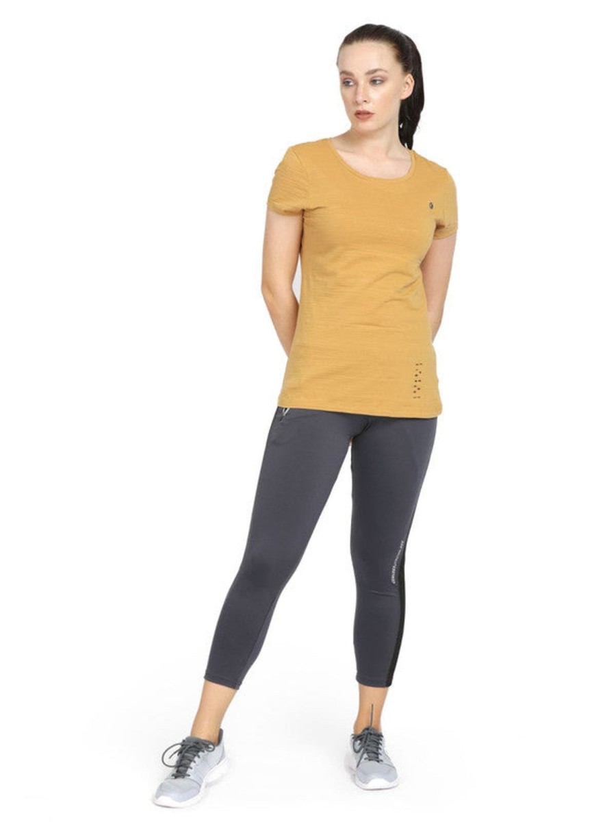 Sportswear Lovable | Women Regular Fit Solid Top - Cruise Tee -Crs-Cn Brown