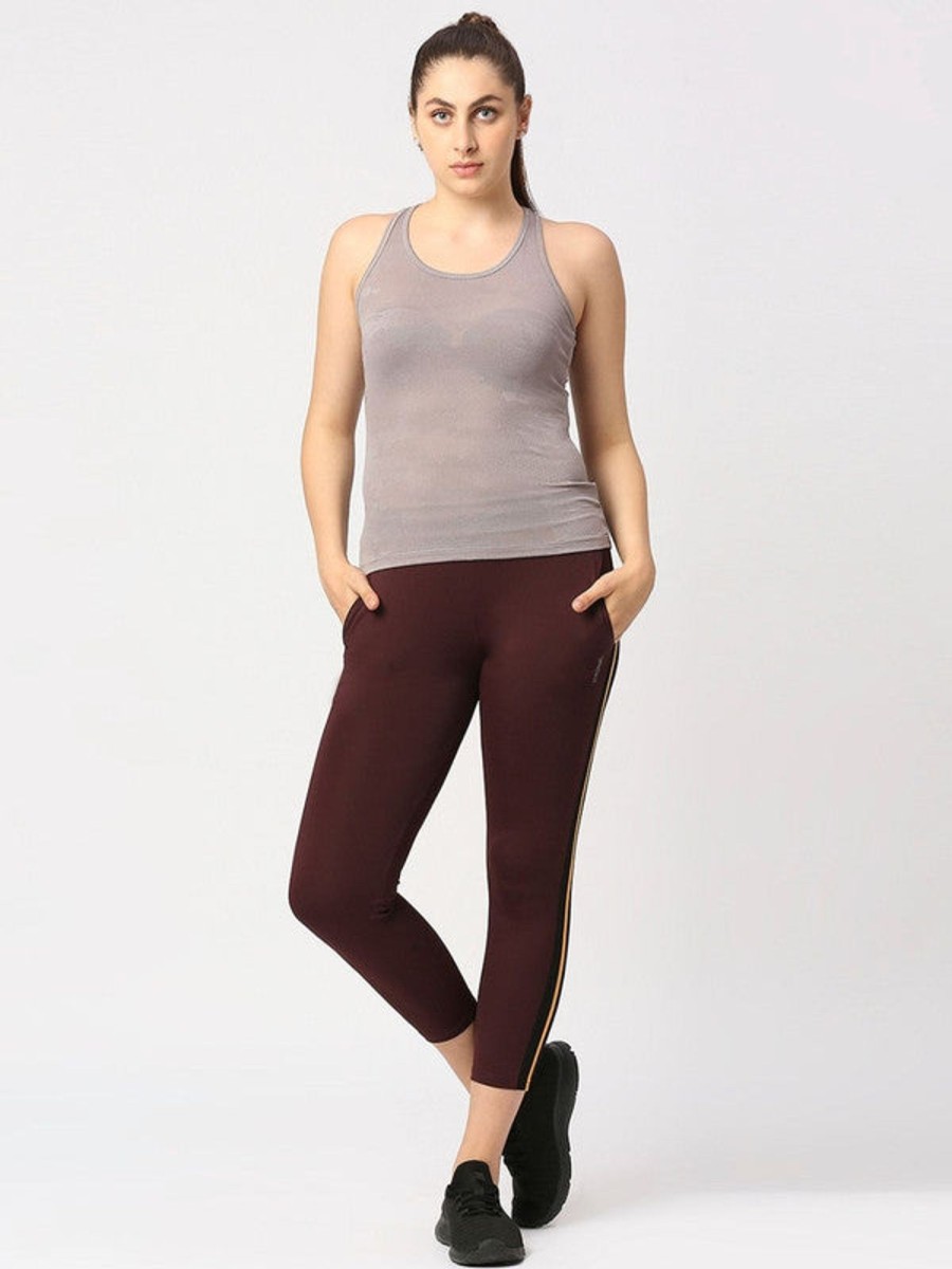 Sportswear Lovable | Women Solid Top - Adventure Racer Back-Lo Grey