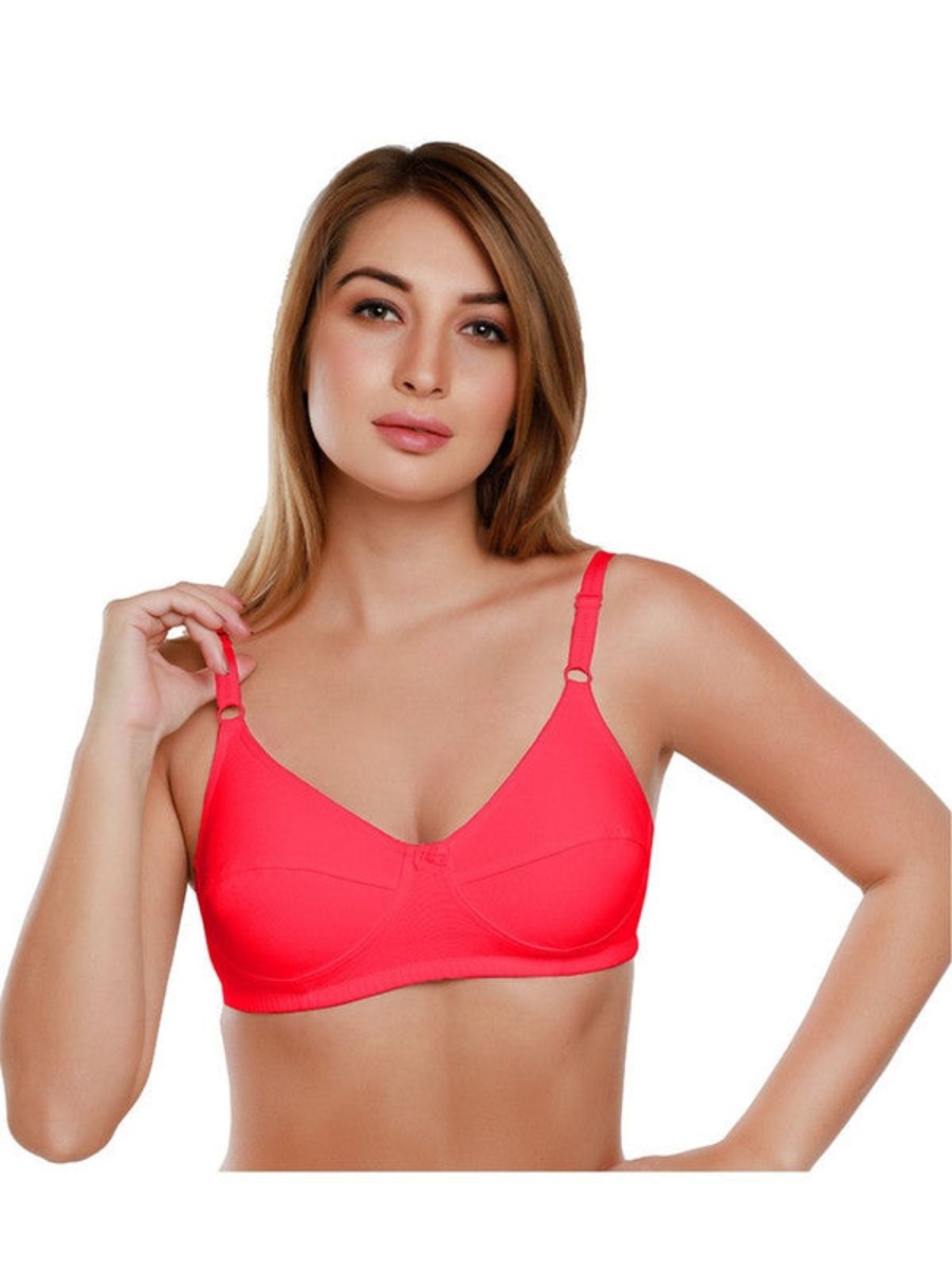 Bra Daisy Dee | Daisy Dee Non Padded Non Wi Full Coverage Bra Nshtl_ Red