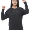 Winterwear Lovable | Women Solid Sweatshirts Breathe Easy Pullover_ Black