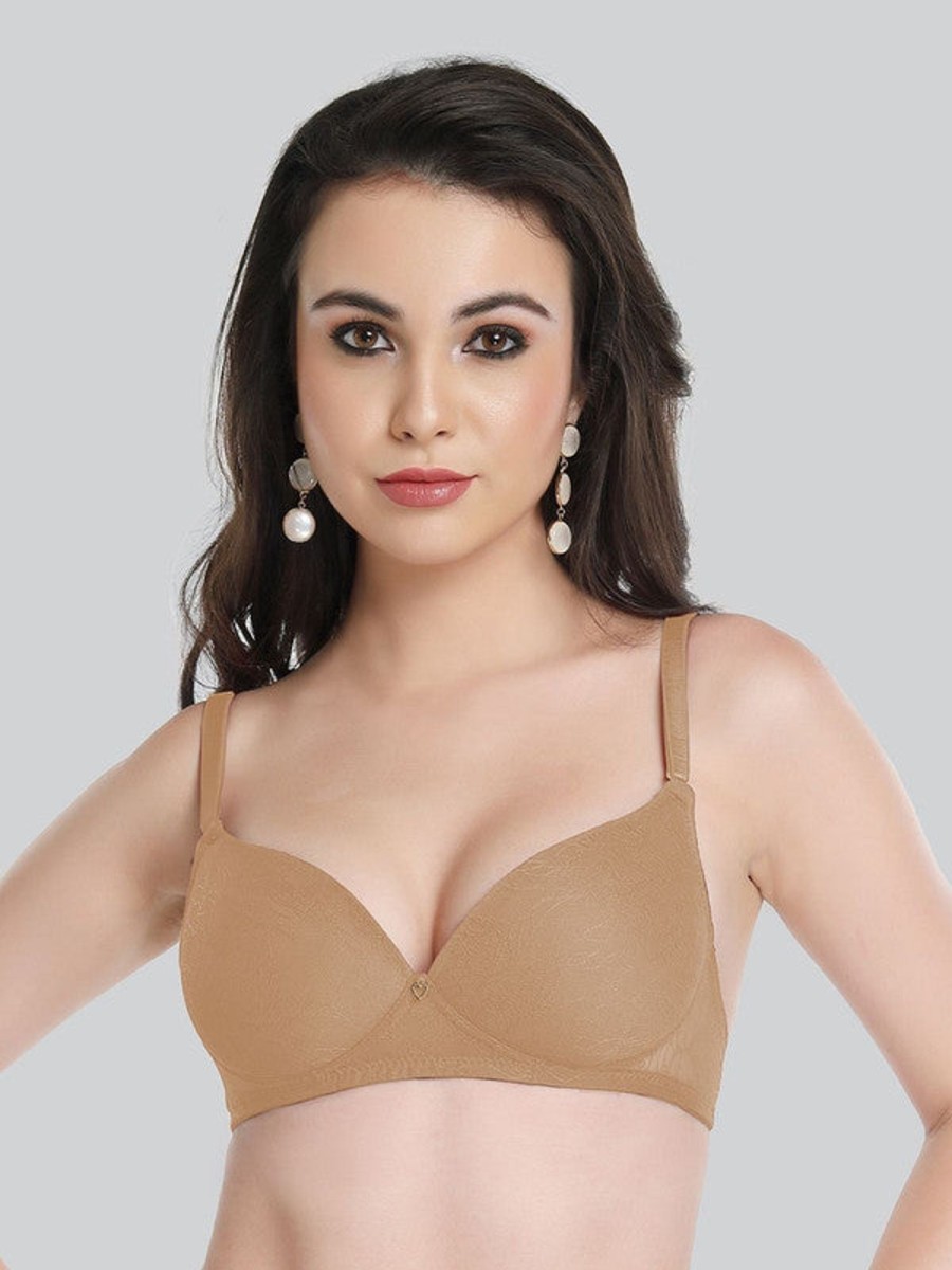 Bra Lovable | Lovable Skin Padded Non Wired 3/4Th Coverage Bra Le-224-Skin Beige