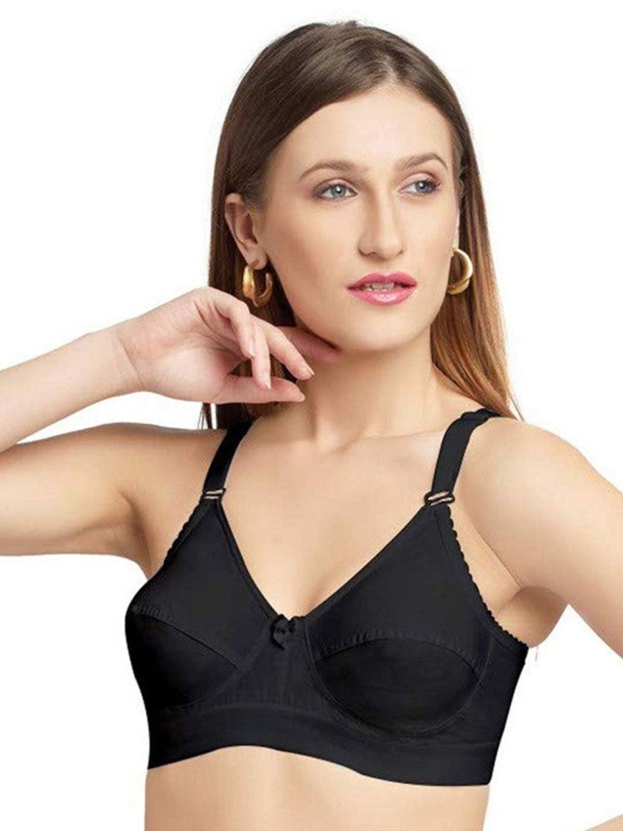 Bra Daisy Dee | Daisy Dee Non Padded Non Wired Full Coverage Bra Nmya_ Black