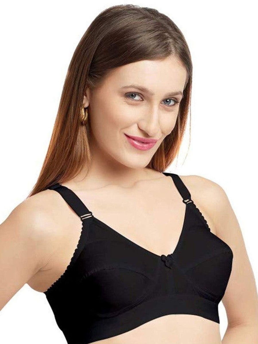 Bra Daisy Dee | Daisy Dee Non Padded Non Wired Full Coverage Bra Nmya_ Black