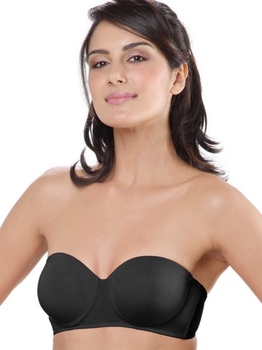 Bra Lovable | Lovable Padded Wired Detachable Medium Coverage Bra - Confi-46 Black