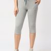 Sportswear Lovable | Women Solid Capri At-Ease Capri _Ct-Gr Grey