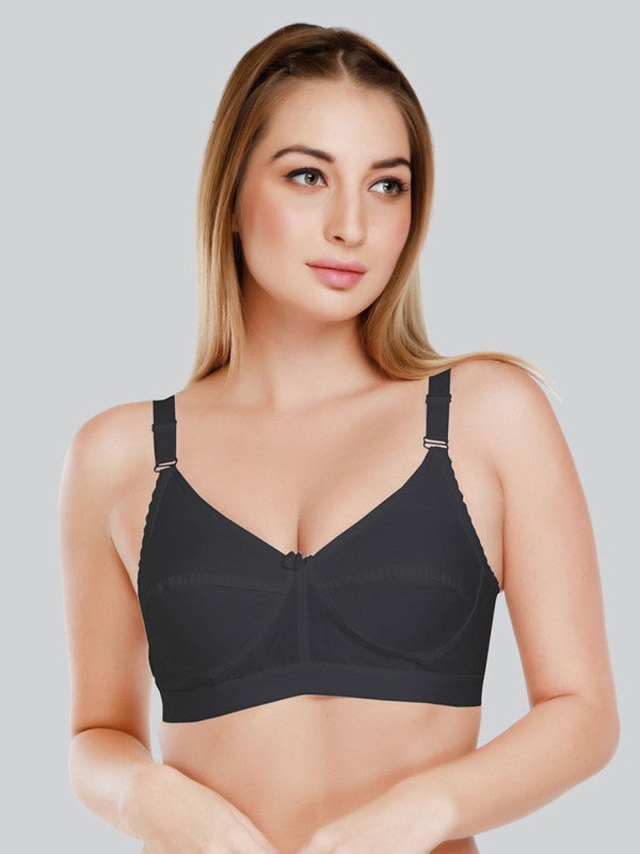 Bra Daisy Dee | Daisy Dee Non Padded Non Wired Full Coverage Bra Nacnt_ Black