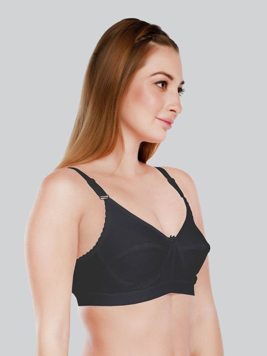 Bra Daisy Dee | Daisy Dee Non Padded Non Wired Full Coverage Bra Nacnt_ Black