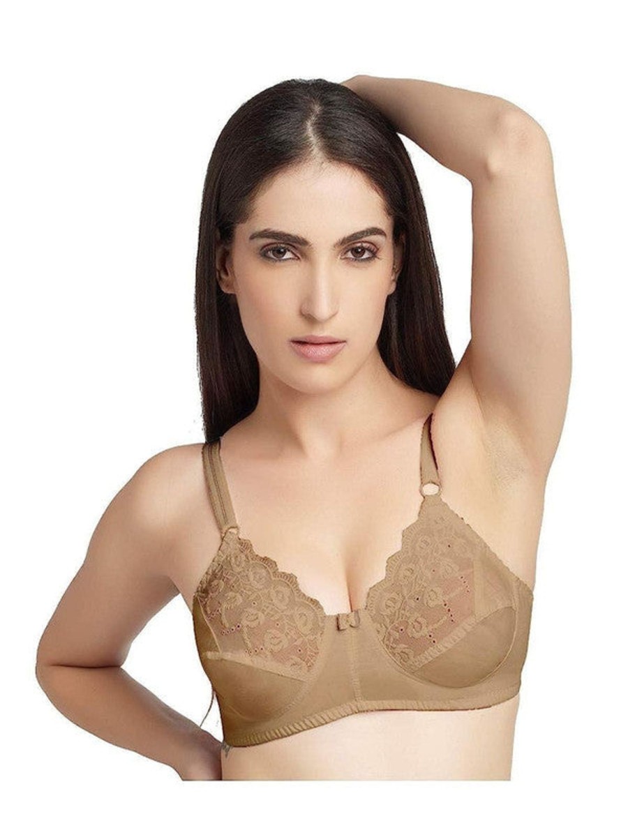 Bra Daisy Dee | Daisy Dee Skin Non Padded Non Wired Full Coverage Bra Nglrea _Skin Beige