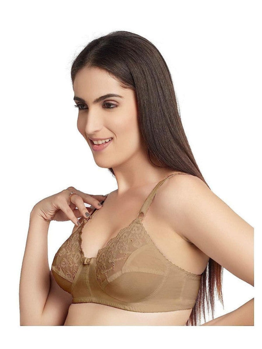 Bra Daisy Dee | Daisy Dee Skin Non Padded Non Wired Full Coverage Bra Nglrea _Skin Beige