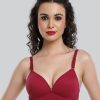 Bra Lovable | Lovable Raspberry Padded Non Wi Full Coverage Bra Le-236-Raspberry Red