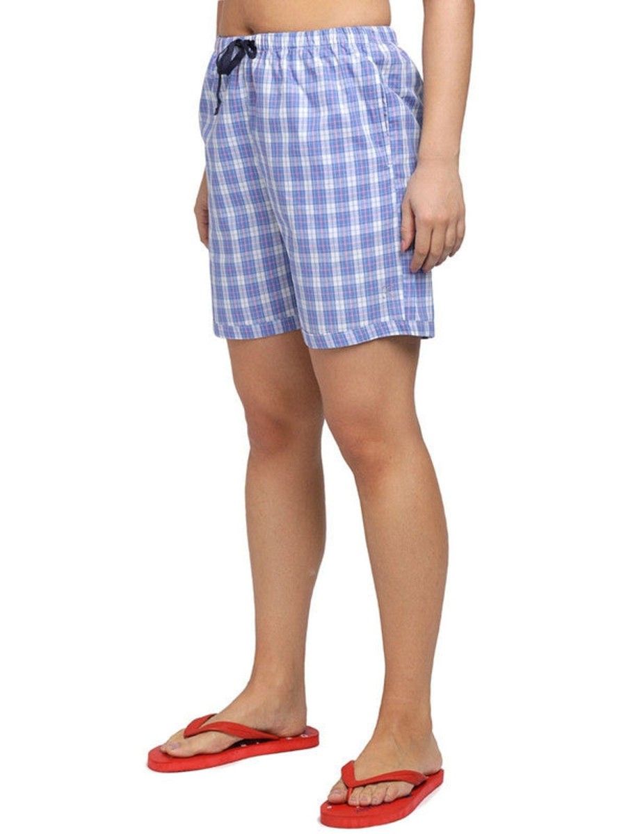 Nightwear Lovable | Women Regular Fit Checked Shorts (Pack Of 2) - Sprinto Shorts Assorted