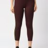 Sportswear Lovable | Women Wine Solid Ankle Length Tights - Btr Track-Wn Maroon