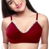 Bra Lovable | Lovable Non Padded Non Wired Full Coverage Bra Nexa 4_ Maroon