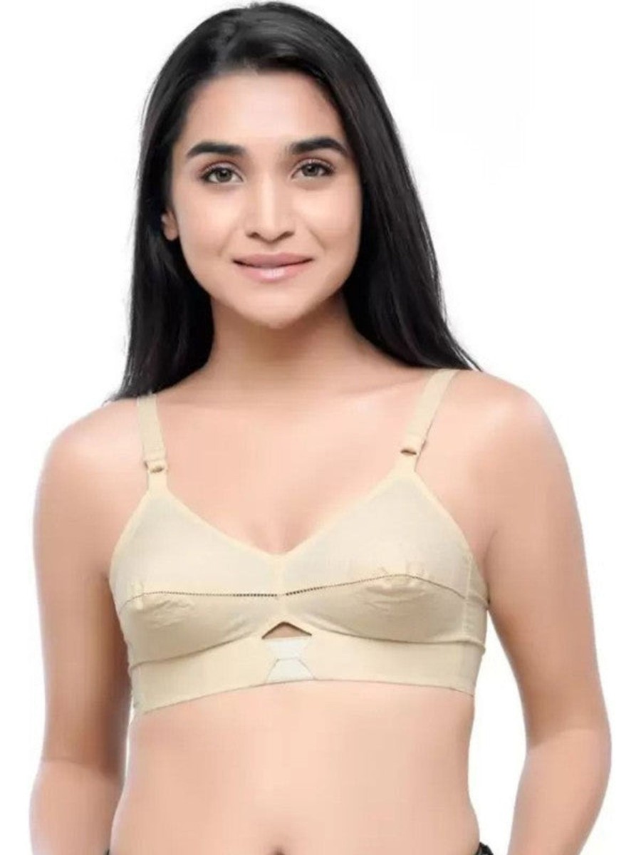 Bra Daisy Dee | Daisy Dee Skin Non Padded Non Wired Full Coverage Bra Body Beautiful_Skin Beige