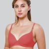 Bra Daisy Dee | Daisy Dee Carrot Padded Non Wired Full Coverage Bra Nkwi_Carrot Coral