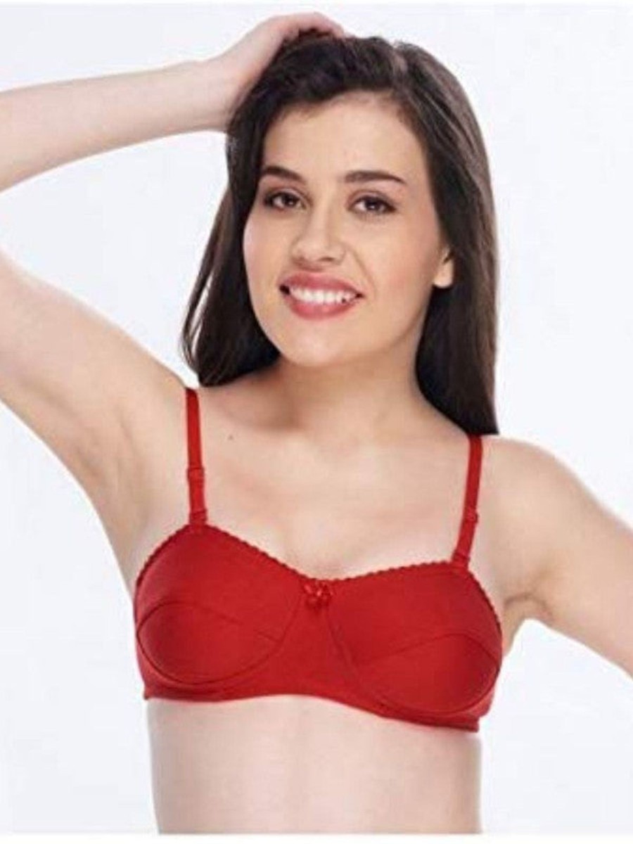 Bra Daisy Dee | Daisy Dee Non Padded Non Wi Full Coverage Bra Tiara_ Red