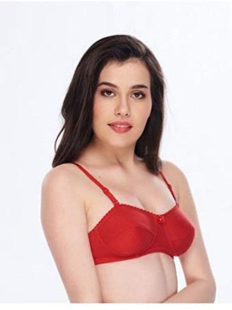 Bra Daisy Dee | Daisy Dee Non Padded Non Wi Full Coverage Bra Tiara_ Red