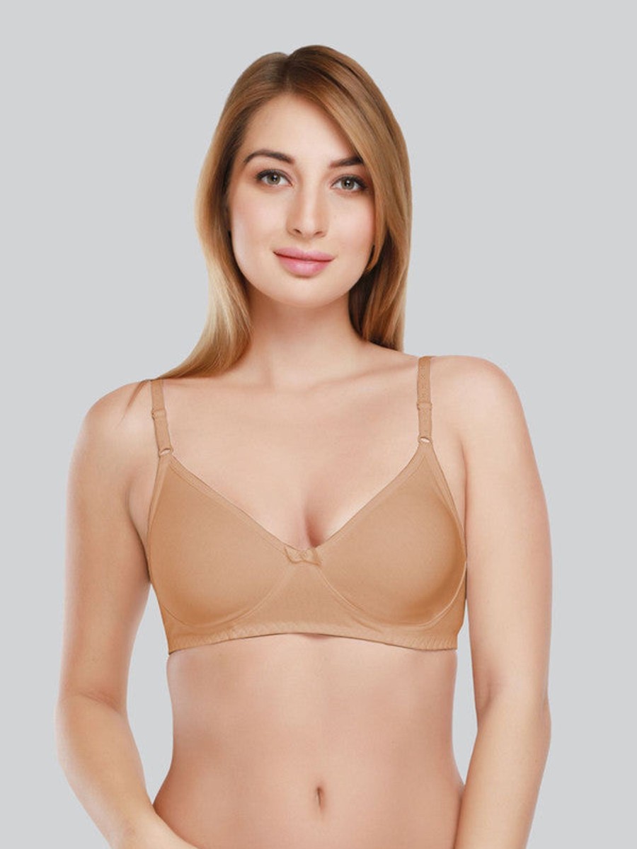 Bra Daisy Dee | Daisy Dee Skin Padded Non Wired Full Coverage Bra Nstrd_Skin Beige