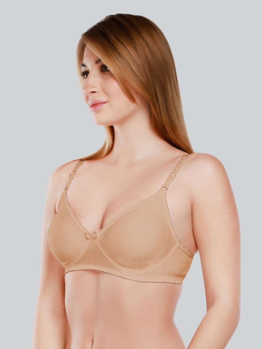 Bra Daisy Dee | Daisy Dee Skin Padded Non Wired Full Coverage Bra Nstrd_Skin Beige