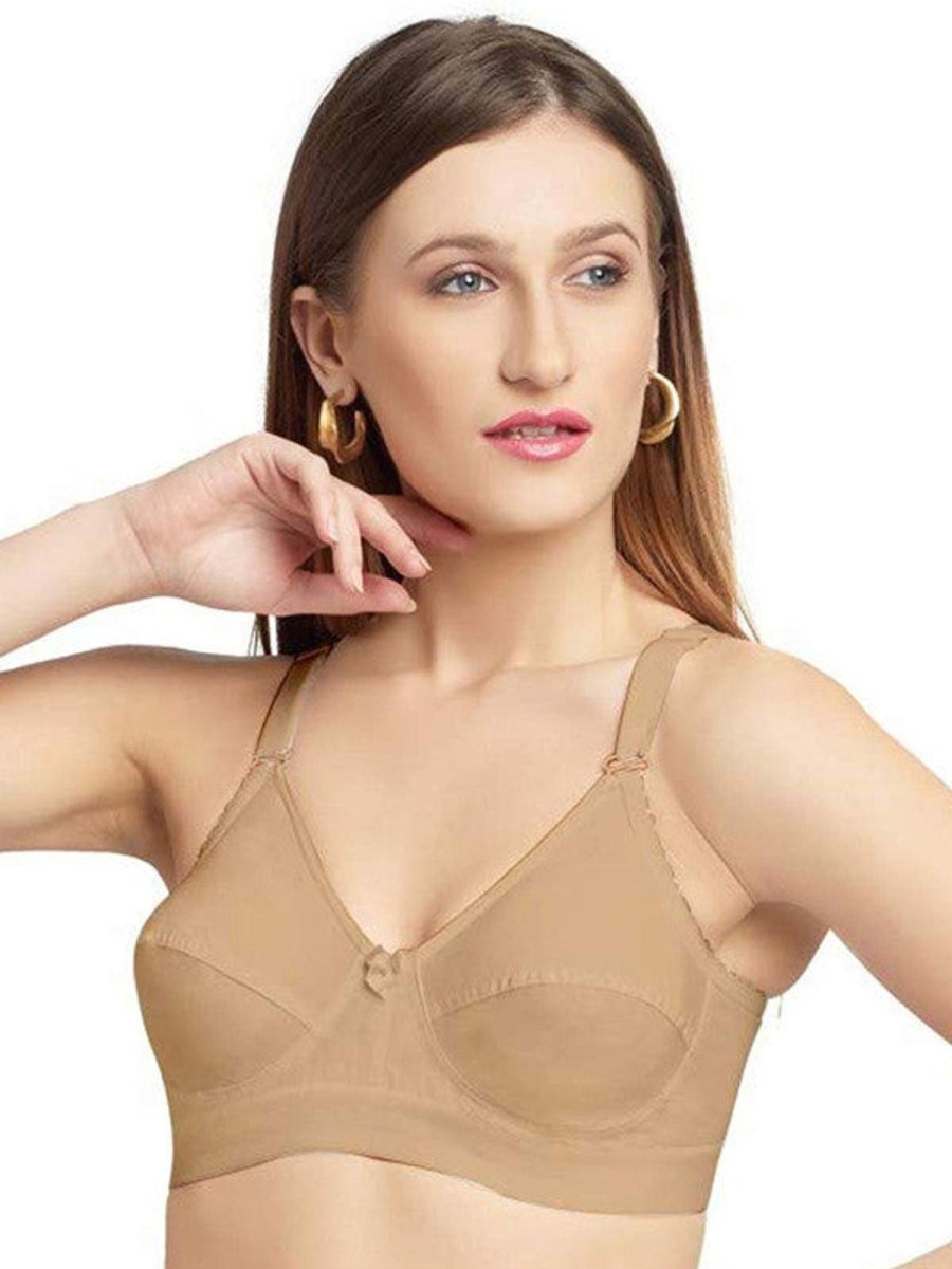 Bra Daisy Dee | Daisy Dee Skin Non Padded Non Wired Full Coverage Bra Nmya_Skin Beige