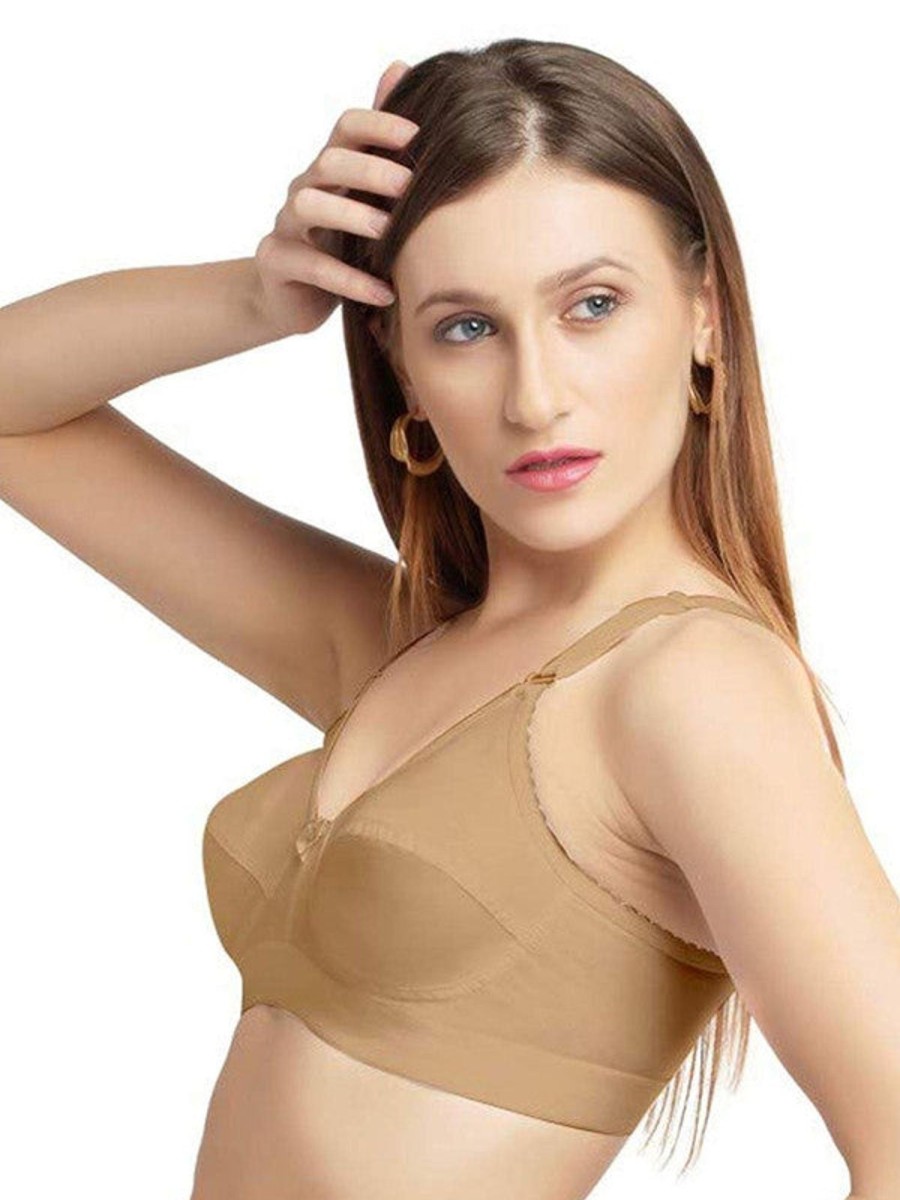 Bra Daisy Dee | Daisy Dee Skin Non Padded Non Wired Full Coverage Bra Nmya_Skin Beige