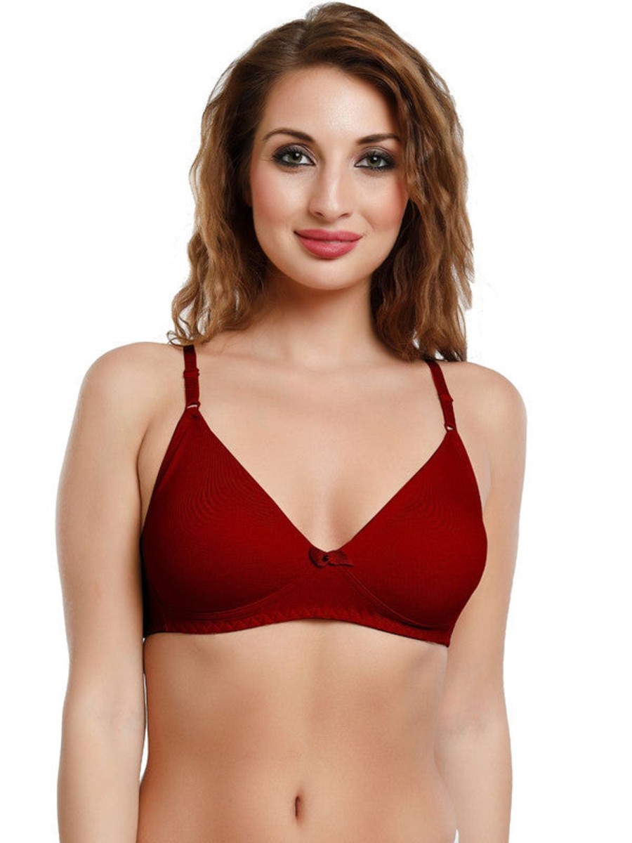 Bra Daisy Dee | Daisy Dee Non Padded Non Wired Full Coverage Bra Nzng_ Maroon