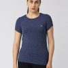 Sportswear Lovable | Women Navy Solid Top - 4W-Cruiser Tee-Ny Blue