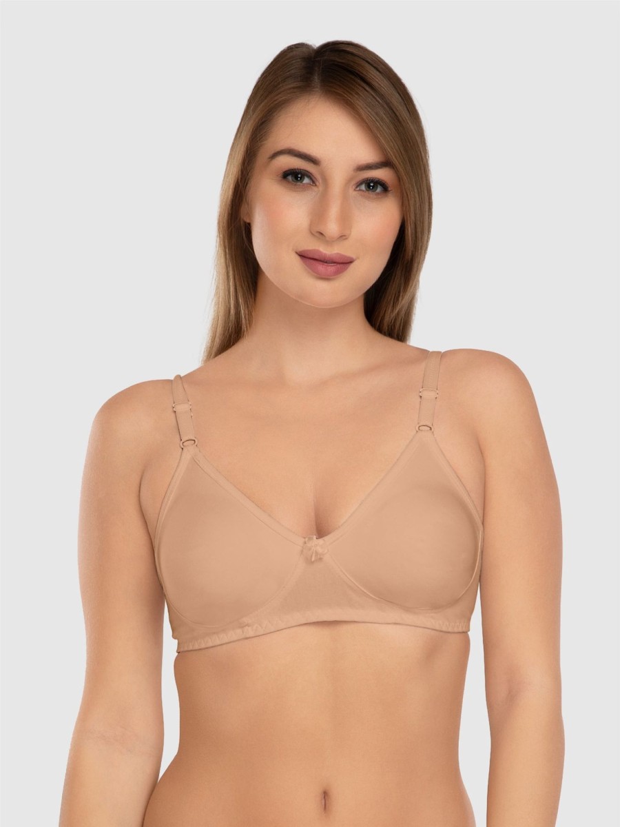 Bra Daisy Dee | Daisy Dee Skin Non Padded Non Wired Full Coverage Bra Nlbla_Skin Beige