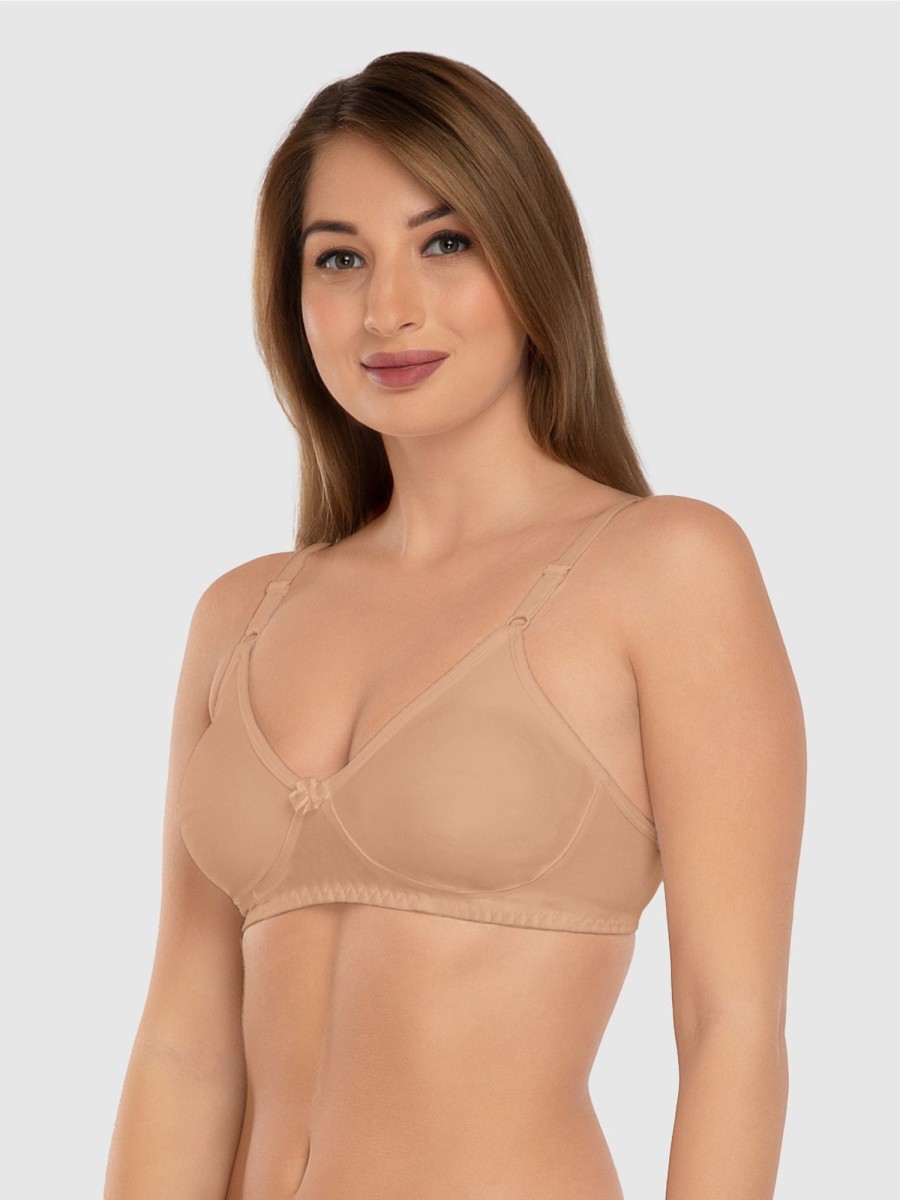 Bra Daisy Dee | Daisy Dee Skin Non Padded Non Wired Full Coverage Bra Nlbla_Skin Beige