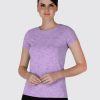 Sportswear Lovable | Women Solid Tops U0026 T-Shirts 4W-Cruiser Tee_4W-Pu Purple