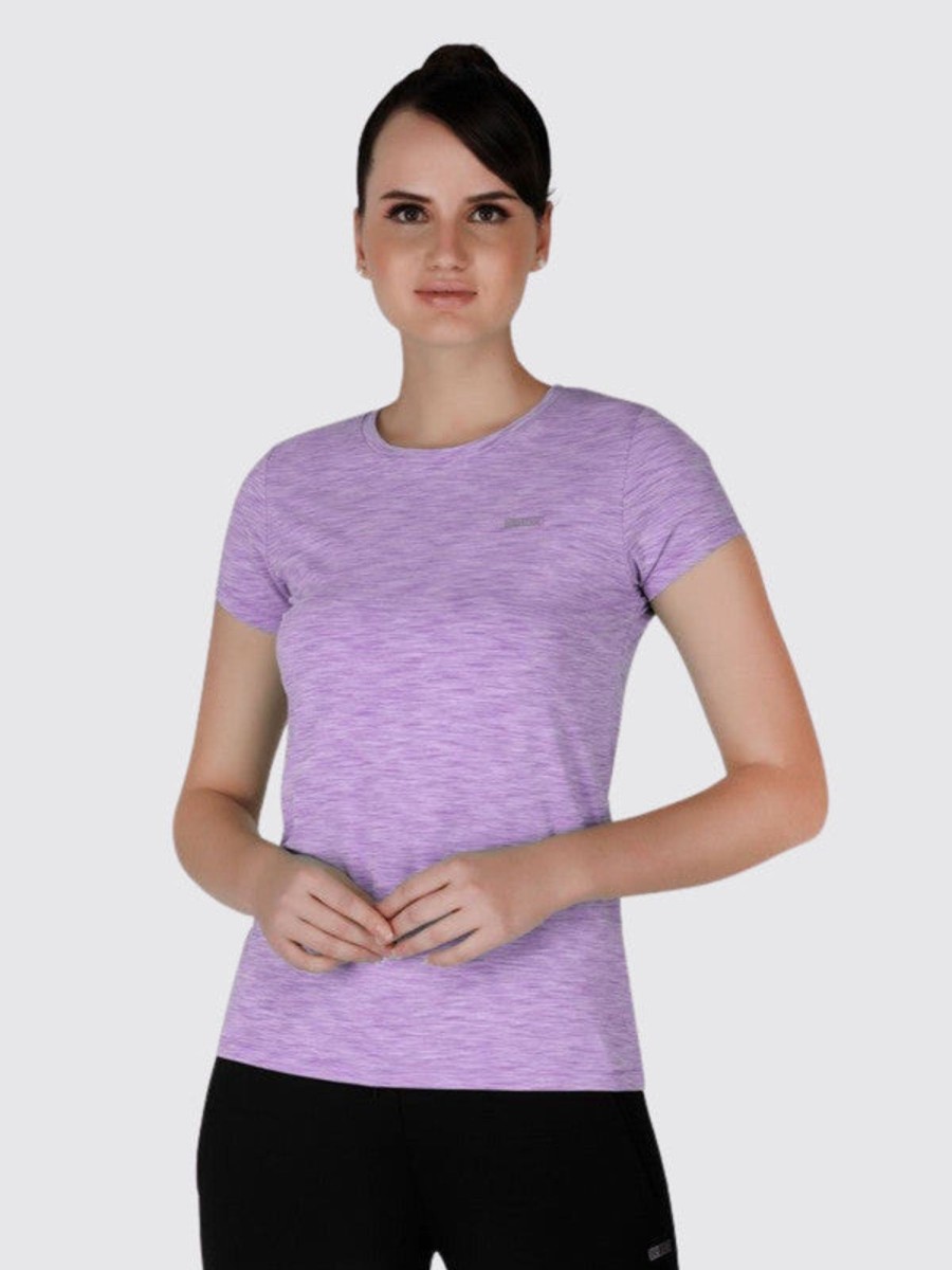 Sportswear Lovable | Women Solid Tops U0026 T-Shirts 4W-Cruiser Tee_4W-Pu Purple