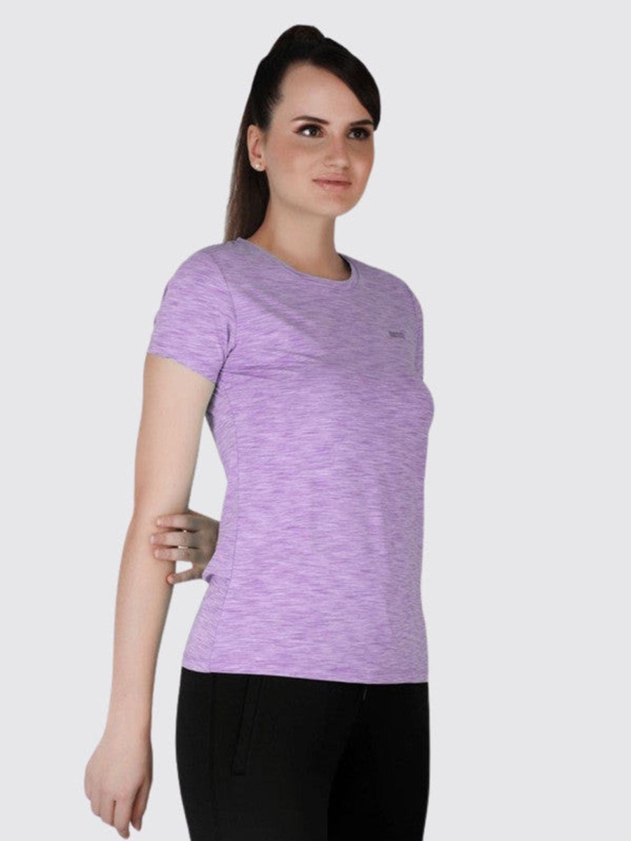 Sportswear Lovable | Women Solid Tops U0026 T-Shirts 4W-Cruiser Tee_4W-Pu Purple