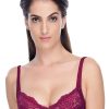 Bra Daisy Dee | Daisy Dee Non Padded Non Wired 3/4Th Coverage Bra Cherry_ Maroon