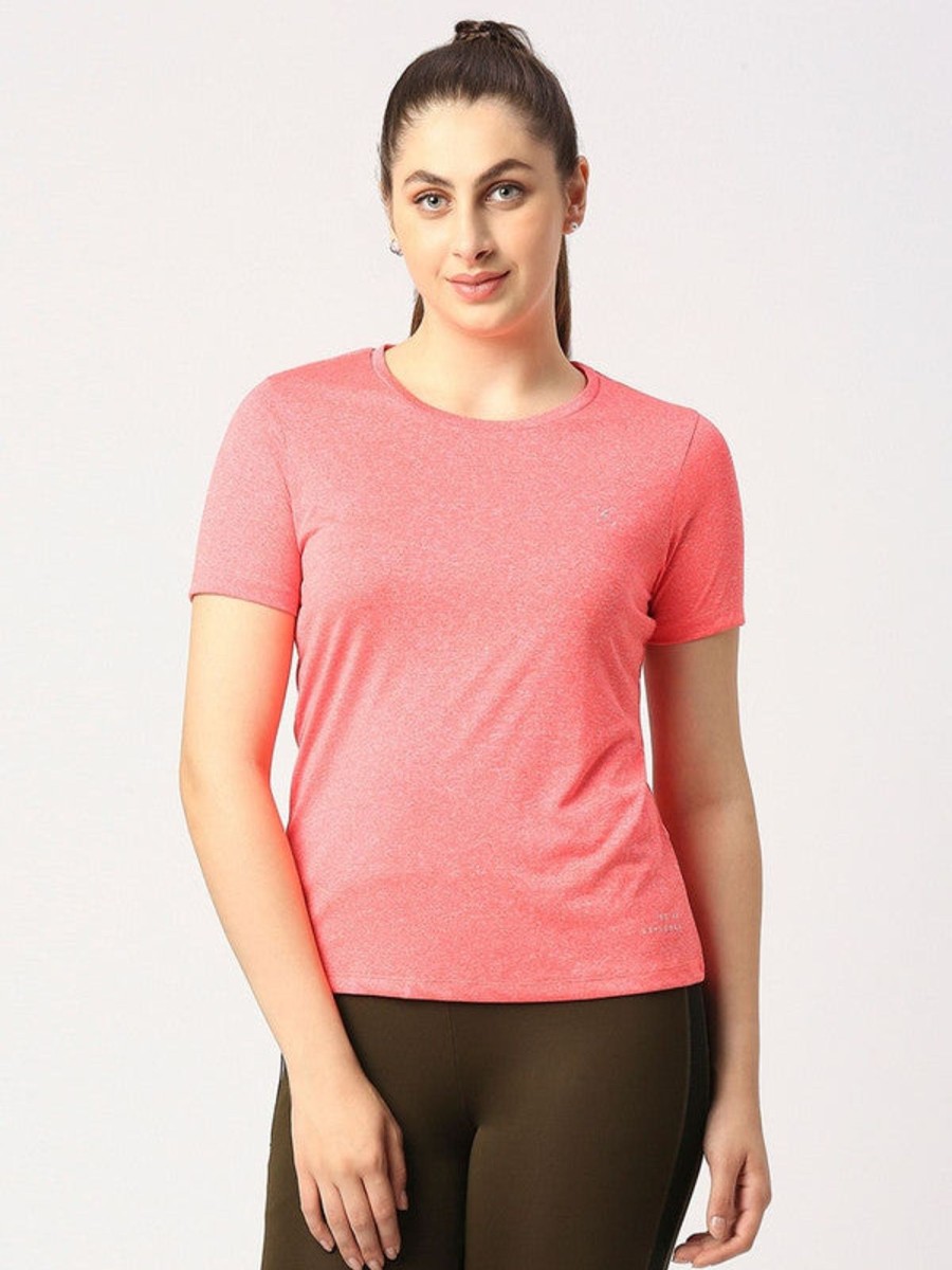 Sportswear Lovable | Women Brick Solid Top - Fly-By-If-Br Red